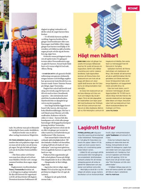 ESPOOLEHTI 1/2018