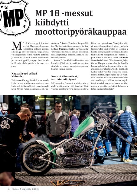 Kuljetus & Logistiikka 1 / 2018