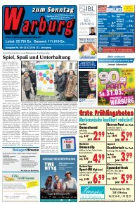 Warburg zum Sonntag 2016 KW 09 Warburg zum Sonntag 2016 KW 09