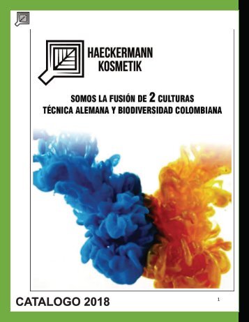 Catálogo 2018 Haeckermann Kosmetik