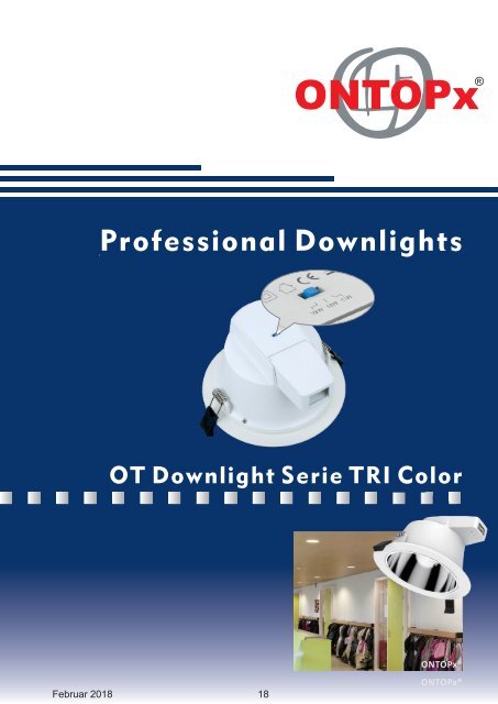 ONTOPx LED Downlight TRIColor