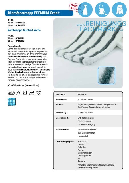 Microfasertücher-, Mopp & Schwämme