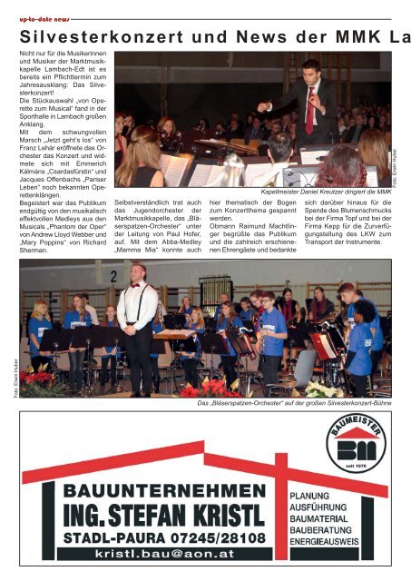 news from edt - lambach - stadl-paura März 2018