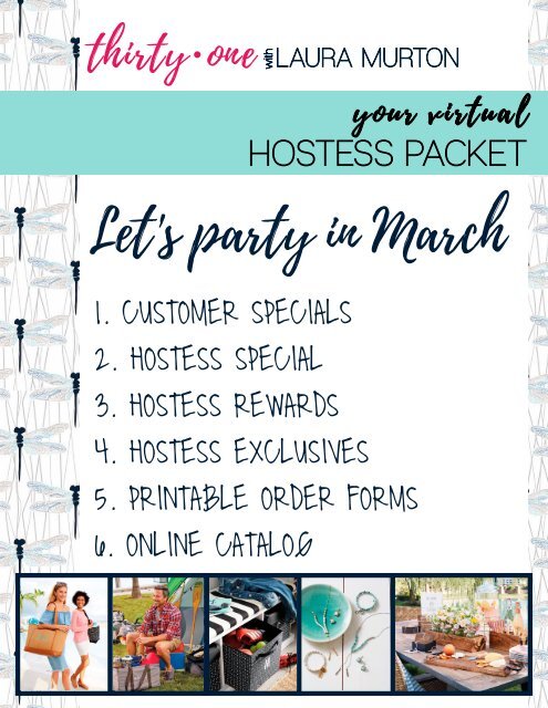 March Hostess Packet