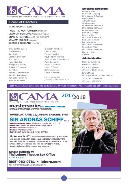 CAMA presents Academy of St Martin in the Fields with Joshua Bell / Wednesday, March 14, 2018, International Series at The Granada Theatre, 8:00 PM