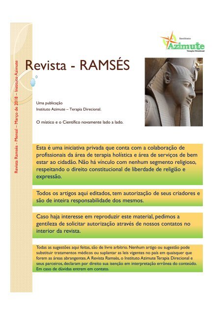 Revista - RAMSÉS - Março - 2018