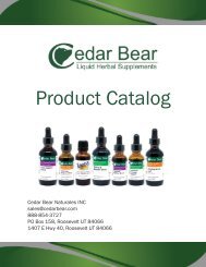 Cedar Bear Catalog