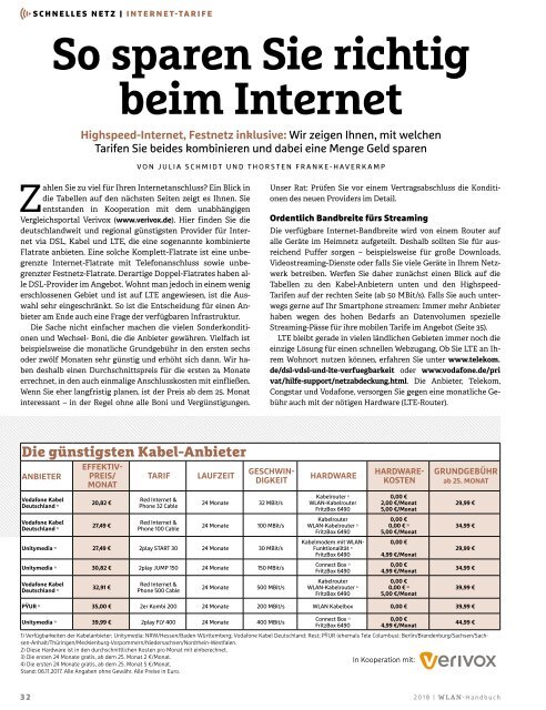 Chip Magazin Sonderheft WLAN Handbuch 2018