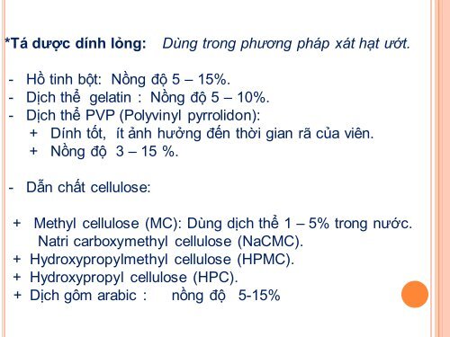 BG Kỹ thuật Bào chế viên nén