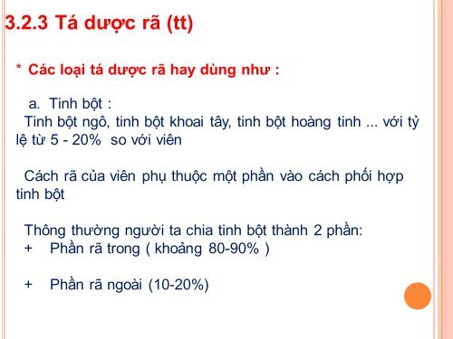 BG Kỹ thuật Bào chế viên nén