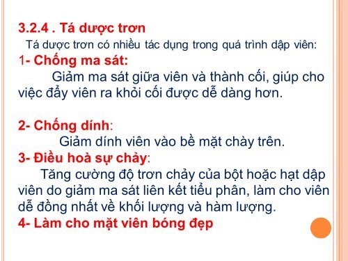 BG Kỹ thuật Bào chế viên nén