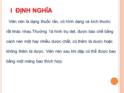 BG Kỹ thuật Bào chế viên nén