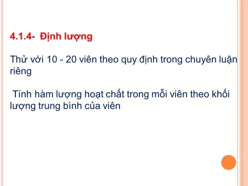 BG Kỹ thuật Bào chế viên nén