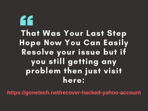 How To Easily Get Recover Your Hacked Yahoo Account - 2018 | You Should Not Miss It!!!