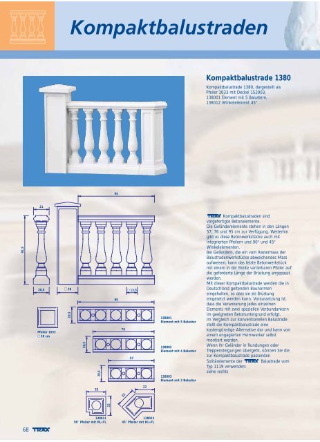 TRAX Bauelemente - Betonwerkstein nach Maß