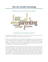 The Art of Safe Parenting