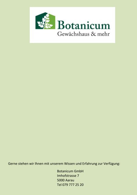 Gewaechshaus-Hochbeet-Katalog KGT-Botanicum-Aarau