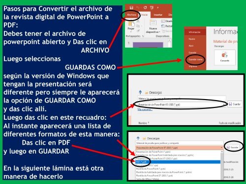 Instrucciones para la REVISTA DIGITAL Pedagogía General UNESR marzo 2018