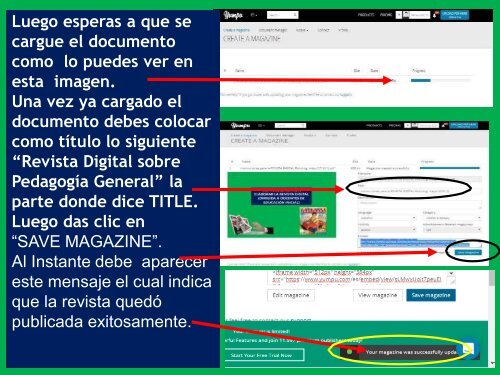 Instrucciones para la REVISTA DIGITAL Pedagogía General UNESR marzo 2018