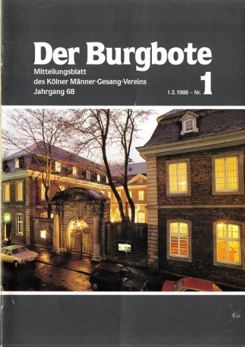 Der Burgbote 1988 (Jahrgang 68)