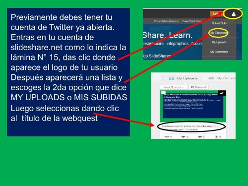 Instrucciones para la WebQuest Uso de las TICs UNESR marzo 2018