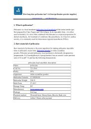 How long does prilocaine last? - AASraw(prilocaine powder supplier)