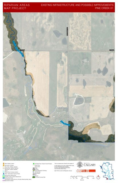 Twelve Mile Coulee and other major Calgary Riparian Maps prepared by O2 2012