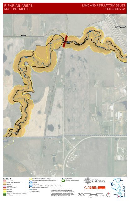 Twelve Mile Coulee and other major Calgary Riparian Maps prepared by O2 2012