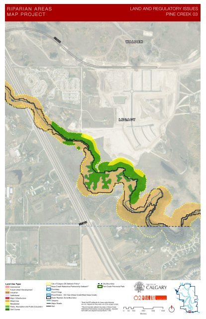 Twelve Mile Coulee and other major Calgary Riparian Maps prepared by O2 2012