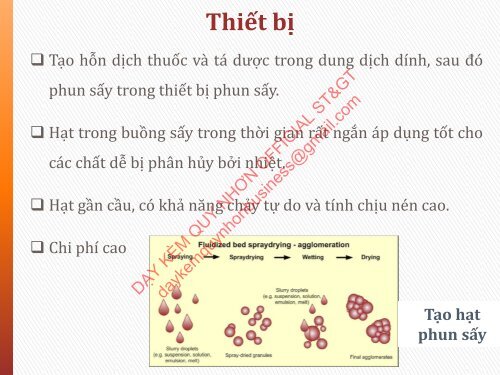 Kỹ thuật sản xuất thuốc Viên nén Nguyễn Phúc Nghĩa