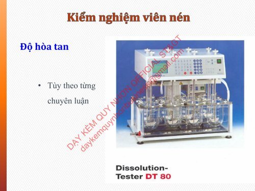 Kỹ thuật sản xuất thuốc Viên nén Nguyễn Phúc Nghĩa