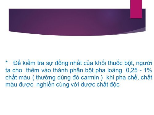 Kỹ thuật bào chế thuốc bột & viên tròn