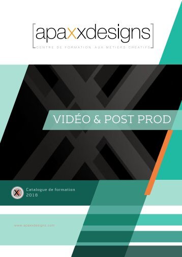 Catalogue vidéo Apaxxdesigns  2018