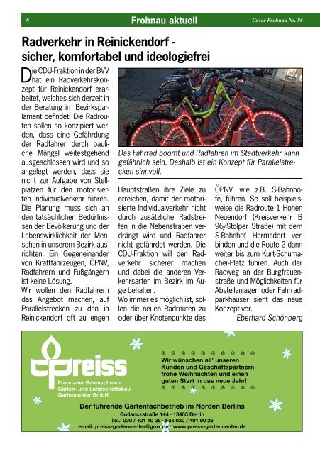 Unser Frohnau 87 (Dezember 2017)