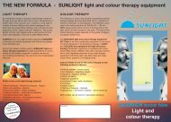 OLBRICH know how Light and colour therapy THE NEW FORMULA ...