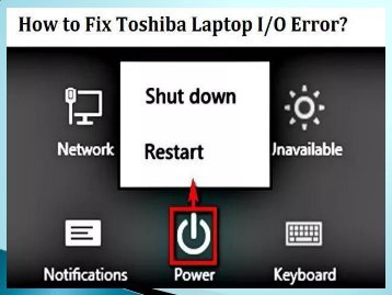 Fix Toshiba Laptop I/O Error? Dial +1-800-256-0160 Helpline