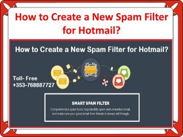 How to Create a New Spam Filter for Hotmail?