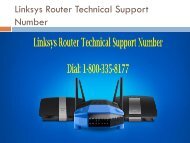 Dial 1-800-335-8177 Linksys Router Technical Support Number
