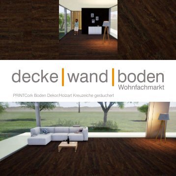 dwb Produktinformation PrintCork Boden Kreuzeiche geraeuchert