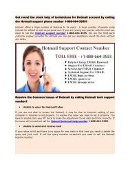Hotmail support phone 1-888-664-3555 number