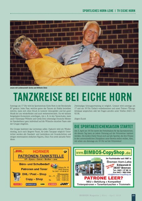 HORNER Magazin | März-April 2018