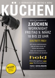 Held Prospekt Küchen-Worknight 2018