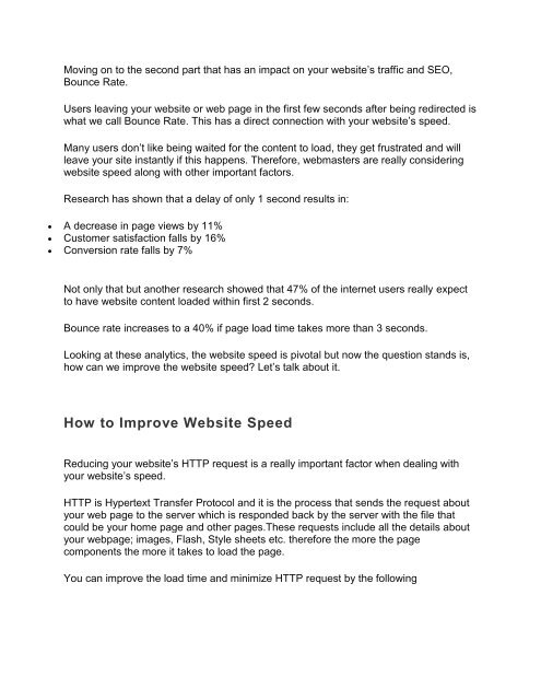 9 Ways for Improving Your Website Speed