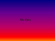 My diary