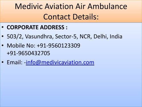 Get Quickest and Fastest Air Ambulance Service in Guwahati (1)