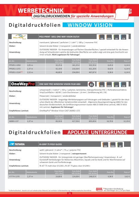 IVM SignTEX - Produktkatalog 2018