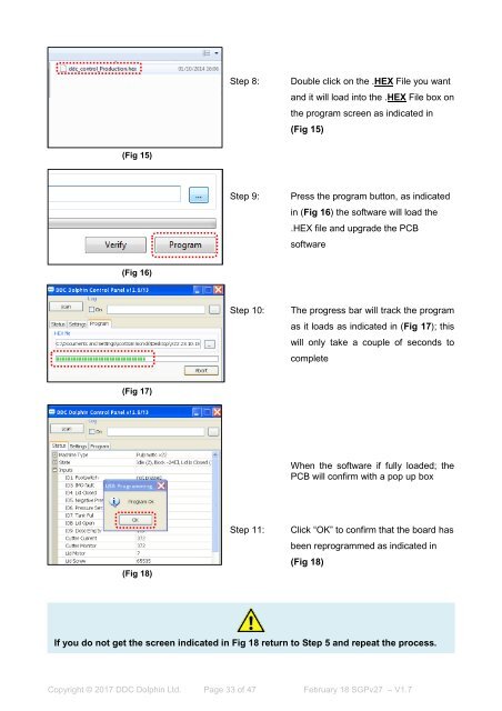 V27 Software Guide Pulpmatic Ultima  Eco Uno Incomatic V1.7