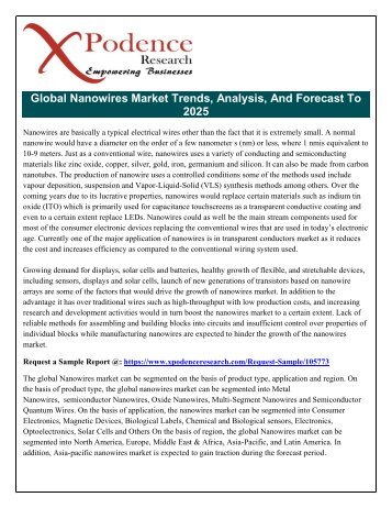 Nanowires Market 2025 top Manufacturers Analysis and Review