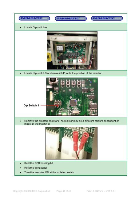 Software Guide V27 - Panamatic Mini, Midi, Optima 2 v1.6