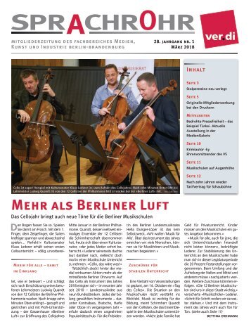 Sprachrohr 1/2018